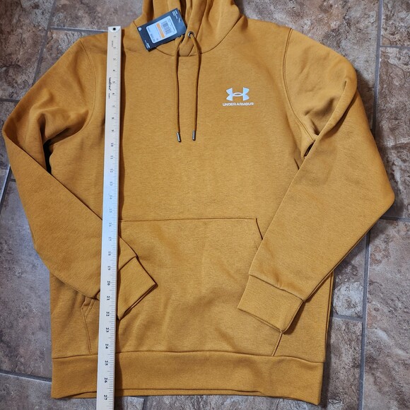 Under Armour Men’s Small Hoodie – Yellow Ochre Pullover – New With Tags - Picture 6 of 8